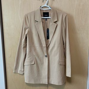 NWT boxy one button blazer